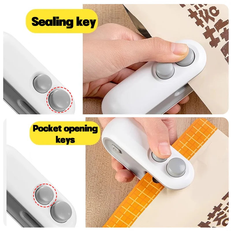 Sealora™ Mini Bag Sealer - Keep Your Food Fresh 3X Longer