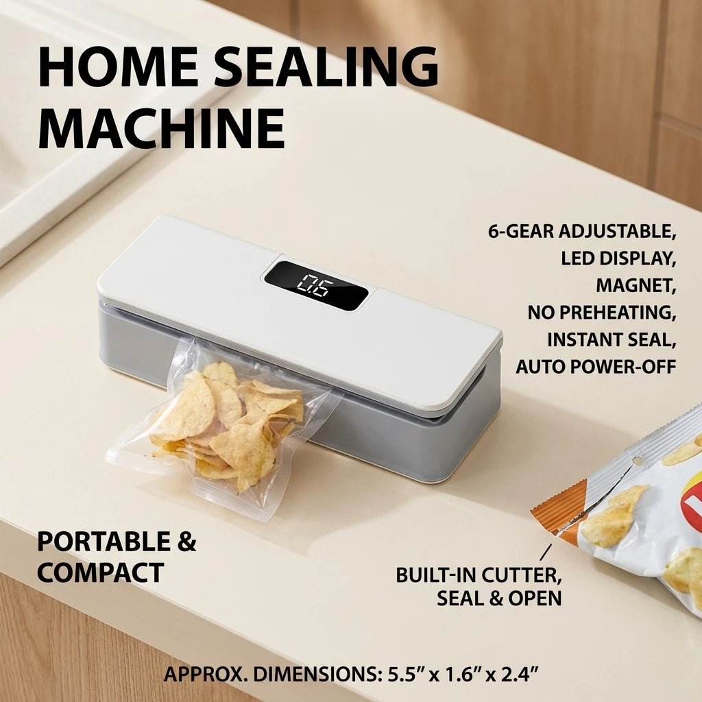Sealora™ Bag Heat Sealing Machine Rechargable